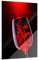 Klebefieber Glasbild Rotwein im Glas B x H: 60cm x 80cm