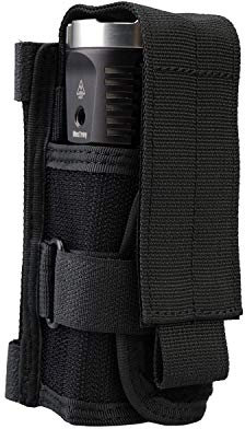 VIPERADE Borsa per torcia MOLLE, supporto per torcia con tracolla Mission, borsa per torcia in nylon per trasporto orizzontale e verticale, universale per torce di dimensioni standard