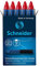 Schneider 185402 Rollerpatrone One Change (für Tintenroller One Change, 1x 5 Stück, dokumentenecht, nicht löschbar) rot