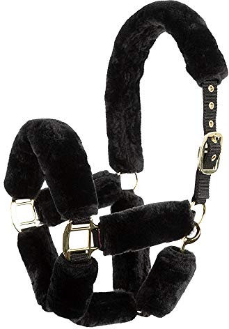 Premiere Kunstfell Set Artificial Fur für Halfter | schwarz | Pony