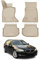 OMAC Gummimatten Fußmatten kompatibel mit BMW 5er F11 Touring 2010-2013 TPE Matten Beige 4X