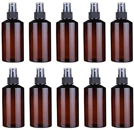 Sprühflasche 200 ML 10 Stück, Sprühflasche klein Transparente Leer Feinen Nebel Sprühflasche Make-Up Kosmetische Zerstäuber Sprühflaschen Plastik Parfümzerstäuber Pumpflasche Tragbares Reiseflaschen