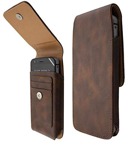 caseroxx Handy Hülle Outdoor Tasche für Cat S62 Pro mit und ohne Gürtelclip (Clip, braun)