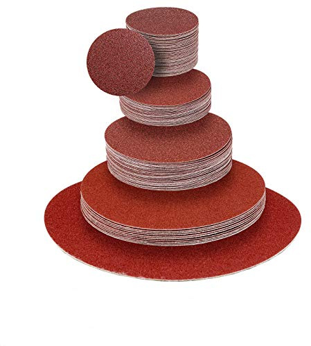 Klingspor Klett-Schleifscheiben z.B. kompatibel mit Tellerschleifer und Exzenter-Schleifer | Schleifpapier PS 18 EK | Ø 150 mm | ungelocht | 25 Stück | Körnung-Korn: 80