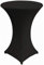 Gastro Uzal Hussen für Stehtische und Bistrotische Stretch Stehtischhussen Größen (Schwarz, Ø 70-72 cm)