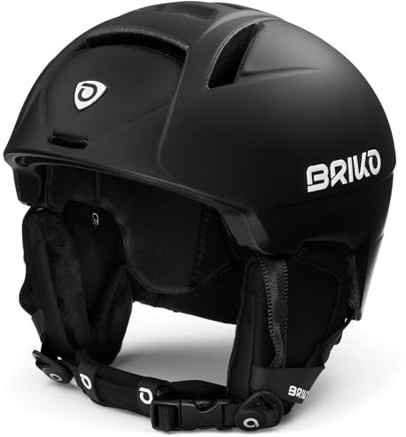 Briko, HELMET Unisex adulto, MATT BLACK, 53-55 cm
