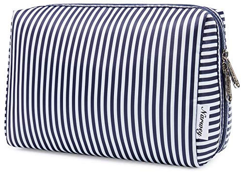 Narwey Make up Tasche Damen Schminktasche Kosmetiktasche Kulturtasche Damen Kulturbeutel, Makeup Tasche Makeup Bag (Aqua Flamingo, Groß)