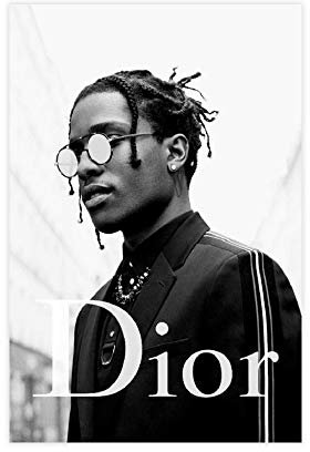 Rapper ASAP Rocky Hip-Hop-Poster (11) auf Leinwand, Wandkunst, Dekor, Bild, Gemälde für Wohnzimmer, Schlafzimmer, Dekoration, 40 x 60 cm, ohne Rahmen