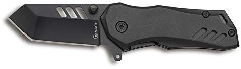 Navaja K25 18644 Seguridad Negra. Hoja: Acero Inox 7cr13MoV, de 5 cm.