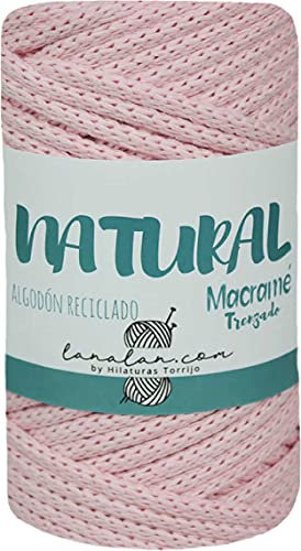 Hilo TORRIJO MACRAME TRENZADO de Algodon Reciclado y Poliester 4mm grueso, 65m por bobina para trabajar macrame o ganchillo. Se presenta en bobinas de 250 gramos.| Color 3070