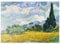 MyPuzzle Wheat Field with Cypresses (1889) by Vincent Van Gogh - Premium 200 Teile Puzzle - MyPuzzle Sonderkollektion von Æpyornis