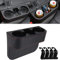 Ruucy Auto Getränkehalter Becherhalter PU Leder Getränkehalterung Auto Organizer Aufbewahrungsbox für Kaffee, Getränk, Flasche, Milch (mit 4 Stück Auto Haken)