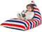 Nobildonna Sitzsack-Stuhlbezug für Kinder und Erwachsene, extra großer Sitzsack ohne Füllung, Plüschtierhalter und Organizer, Premium-Segeltuch, 250 l