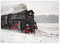 Wandsticker Deko Fotosticker 70x50cm Lokomotive Ol49-59 Schnee No.H639