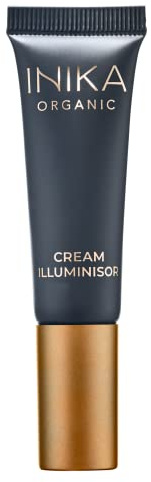 INIKA Organic Cream Illuminisor - Pink Pearl | Highlighting, Shimmer, Luminous, Radiance, Mineral Mica Pigments. Vegan + Skin Loving Ingredients. 8mL