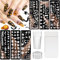 JUNEBRUSHS 10 Stück Halloween Nagelstempel Schablonen Set,6 Stück Halloween Stamping Schablone 2 Stück Nagelstempel und 2 Stück Schaber,Nail Art Stamper Plates für Halloween DIY Nagel Maniküre