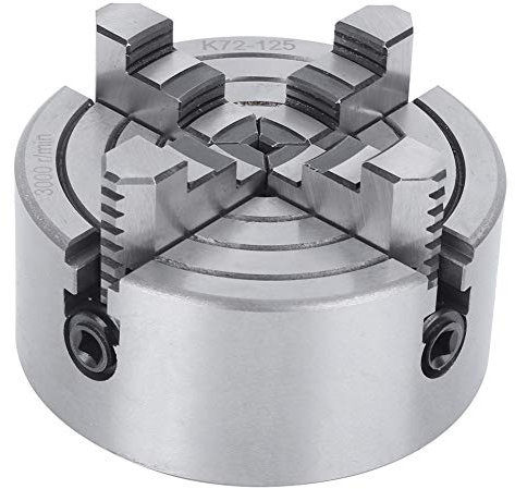 Metall-Drehfutter, unabhängiges 4-Backen-Drehfutter, starke Spannkraft, Werkstückhaltewerkzeug, 125 mm, 3000 U/min