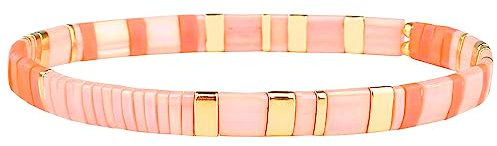 KELITCH Neue Miyuki Tila Perle Armbänder Charm Stretch Armbänder Stapelbare Wrap Armbänder für Frauen Schmuck