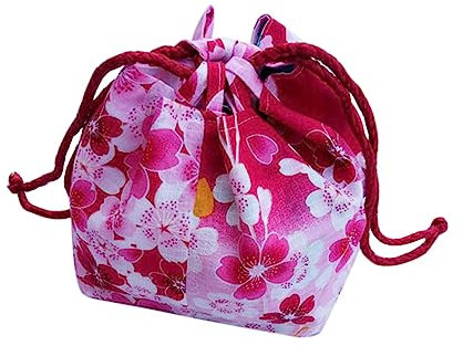 FRCOLOR elegant Makeup Tasche Japanische Kosmetiktasche Geldbörse mit Kordelzug geschenktüten Handtasche Schminktasche tragbare Tasche mit Kordelzug Tasche im japanischen Stil Hochzeit