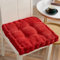 Sitzkissen Outdoor, 2er Set Stuhlkissen 50x50cm, Dicke Bodenkissen, Sitzpolster Outdoor für Bank und Gartenstuhl(Quadrat,Rot,50 x 50 cm)