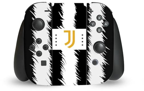 Head Case Designs Offizielle Juventus Football Club Home 2023/24 Match Kit Vinyl Haut Gaming Aufkleber Abziehbild Abdeckung kompatibel mit Nintendo Switch Joy-Con Controller