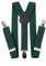 SE Tirantes para Pantalones Hombre en 7 Colores Disponibles| Tirantes Hombre con 3 Clips Resistentes| Accesorio para Traje Fiesta Boda (VERDE)