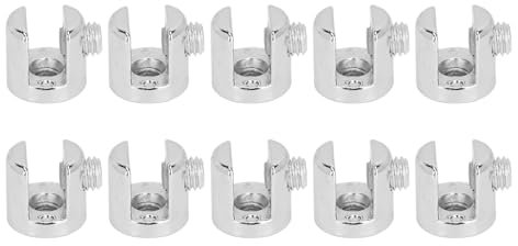 Pinces à Verre Sonew 10 Pièces, Clip de Fixation de Plaque de Verre en Alliage de Zinc pour Plaques de Verre de 6 à 8 Mm, Pince de Fixation de Plaque de Verre pour le Bureau à