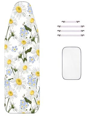 WTAIS Funda Doble para Tabla de Planchar, Superpermeabilidad al Vapor, Funda 160x60cm para Tabla de Planchar a Vapor, con 4 Clips de Sujeción