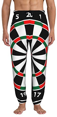 XVBCDFG Herren-Trainingshose, Dartscheibe, cool, bedruckt, Jogginghose, Jogginghose, mehrfarbig, 34-37