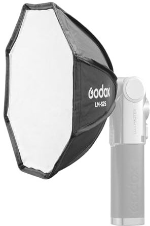 Godox LM-S25 Mini diffusore softbox ottagonale compatibile con il flash della fotocamera retrò Godox Lux Master
