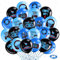 Gaming Party Decorations Balloons - 36 Pieces Video Games Themed Decor Game Controller Print Balloons, 12 Inch Blue Latex Balloon Set, Gamer Birthday Party Supplies for Boys