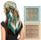 vimate Seinbandanas für Haare-Damen Leichtes 35 Zoll Quadratisches Paisley Satin Sein Halstuch Set für Kopf Wrap Schlafen (2 Pack-H)