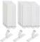 Yoolly 24 Pairs (48 Strips) Picture Hanging Strips Heavy Duty, 93 x 19mm Hook Loop Mounting Tapes, Removable Picture Mounting Adhesive Strips, Damage Free Wall Fastener Tape for Frame Hanging