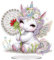 Plstod Diamond Painting Tischdeko, Diamond Painting Einhorn, DIY Diamant Painting Aufsteller, 5D Diamant Painting Bastelset, Tiere Tisch Deko für Schlafzimmer Wohnzimmer