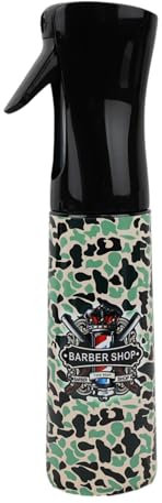 Eson Water Spray Bottle for Hair - 300ml Refillable Continuous Mist Sprayer - Empty Spray Bottle for Barber, Hairdresser, Salon, Hair Styling, Cleaning, Misting & Skin Care,Plants (Camouflage)