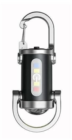 XINGBEI Maouira Petite Lampe Torche Porte-Clés étanche 1200 Lumens Mini Lampe de Poche Rechargeable avec Batterie Externe pour Cyclisme Randonée Lecture Travail
