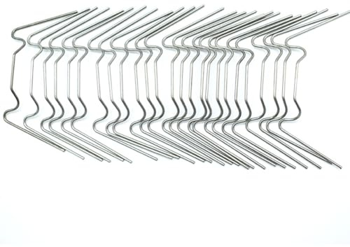 Clips en verre en acier inoxydable - 100pcs 1,2 mm. Nails, attaches de protection de 1,2 mm d'épaisseur, porte-panneaux durables, pinces murales robustes, crochets de montage sécurisés | Idéal pour le
