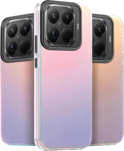 Yojiong Hülle für Xiaomi 15T Pro (6.83), Glitzer Matte Handyhülle [Farbwechsel-Effekt], stilvolle und Einzigartig, Stoßfest Kratzfeste Schutzhülle, Bunt