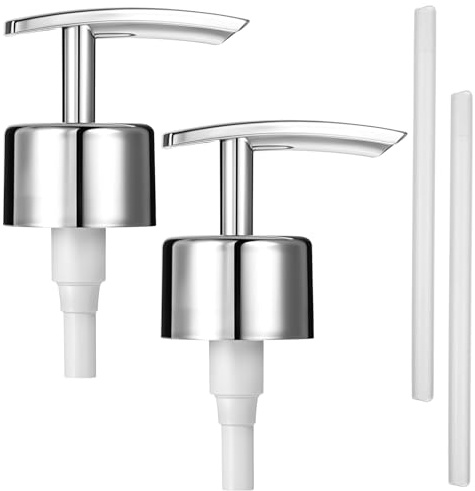 Tyqour 2 Pcsk Soap Dispenser Pump Replacement Soap Pump Replacement for Kitchen & Bathroom Universal Fit for 28/400 Bottles