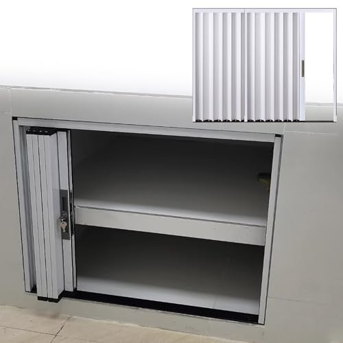 Porte Accordéon Interieur Portes Pliantes pour Petits Espaces/Intérieur/Salle de Bain, Barrière Rétractable (Intérieur/Extérieur) pour Animaux, 40 45 50 52 55 58 cm Large(19.7x31.5in/50x80cm)