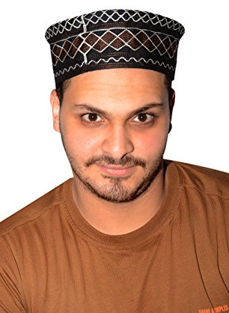 Egypt Bazar Traditionelle Arabische Kopfbedeckung - Araber - Karnevalskostüm/Farbe: schwarz-braun