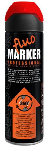 Deco Color 1 Stück 500ml Markierungsspray Spray Kennzeichnungsspray rot 14530