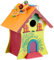 small foot Vogelhaus Hawaii aus Holz, stabil und wetterfest, Gartendeko mit Aufhängeschnur, 6365, Mehrfarbig, keine