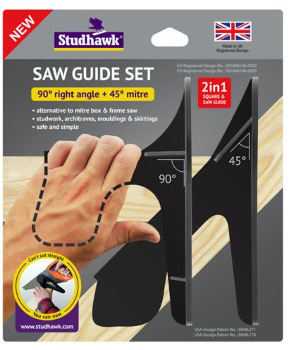 Saw Guide Set by Studhawk New! 90+45 Degree Alternative to mitre Box