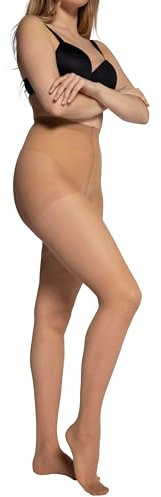 Ulla Popken Strumpfhose 3er Pack, Soft Collants, 20 DEN, Transparent (Teint 26), 58-60 Femme
