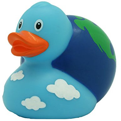Duckshop Lilalu 8,5 cm Weltkugel Ente Spielzeug (Mehrfarbig)