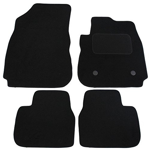 JVL Fully Tailored Carpet Car Mat - Set of 4, Black