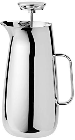 Stelton Foster Pressfilterkanne, Frensh Press, Edelstahl, Silber 1l