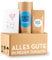 BACKDOSE Einweihungsgeschenk für Haus und Wohnung - Brot und Salz Box - Umzugsgeschenk, Einzugsgeschenk, Richtfest, Geschenk zum Umzug im Mini-Umzugskarton von Fräulein Fred