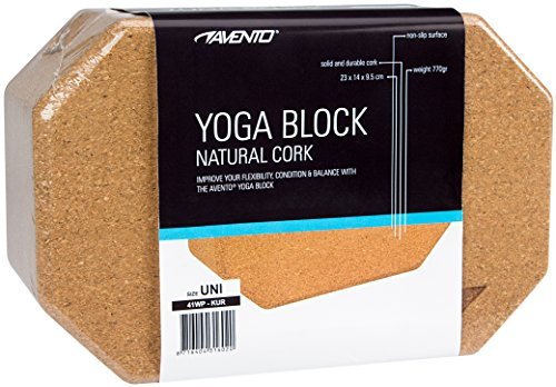 Avento aus Ökologisch Naturkork Yogablock, Braun, One Size